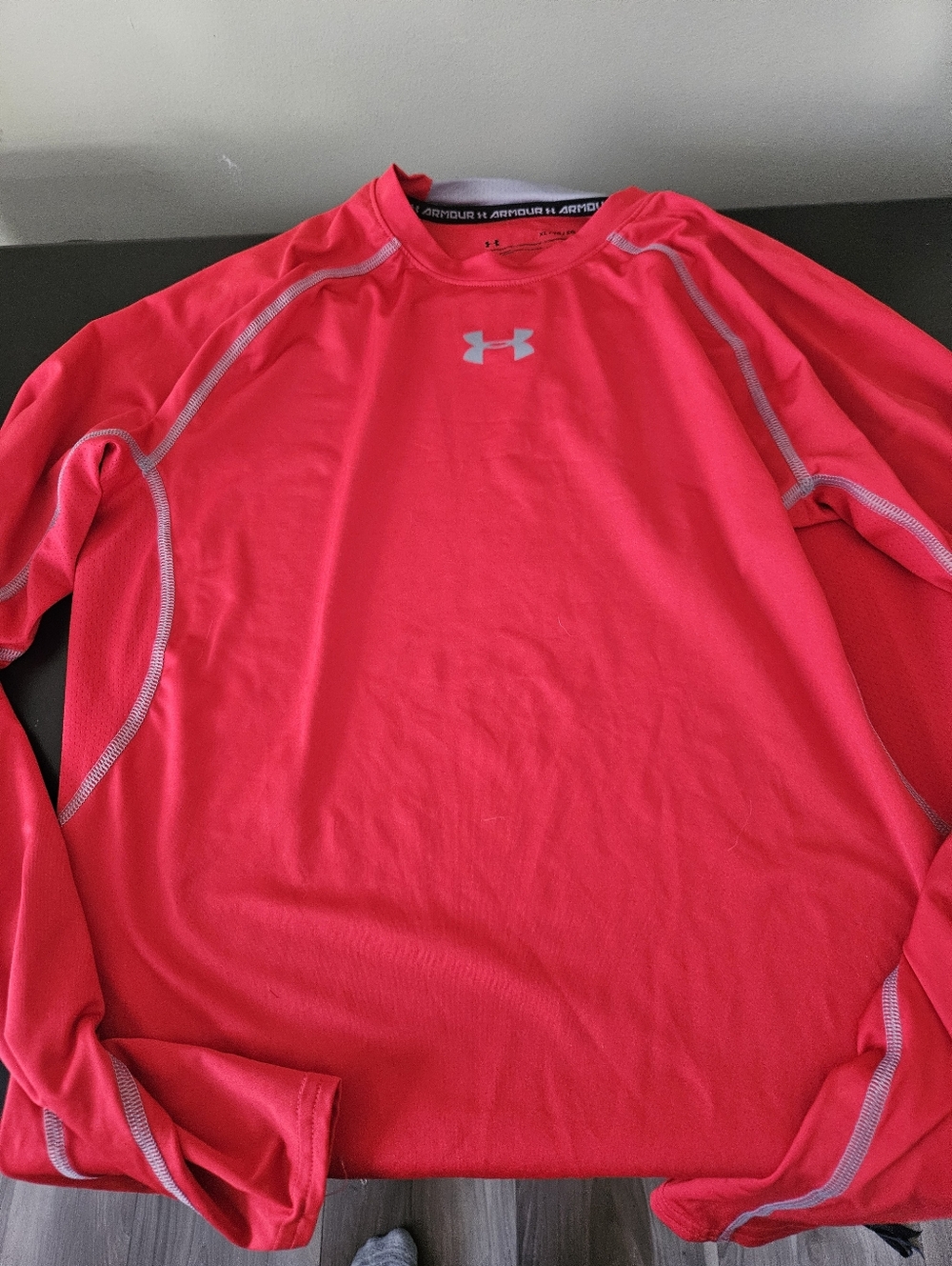Under Armour Men’s Red Long-Sleeve Compression Performance Shirt